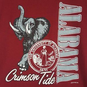 Vtg 80s University Of Alabama T-Shirt M Red